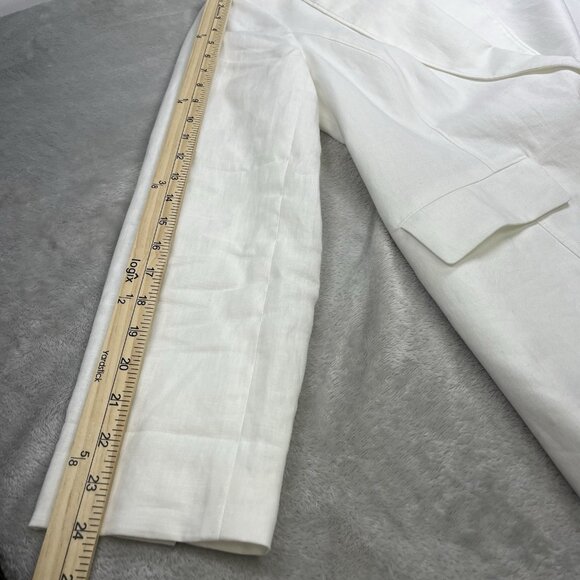 Talbots 100% Linen Blazer‎ Women's Size 12 NWOT 1-Button Classic Relaxed - Picture 10 of 13